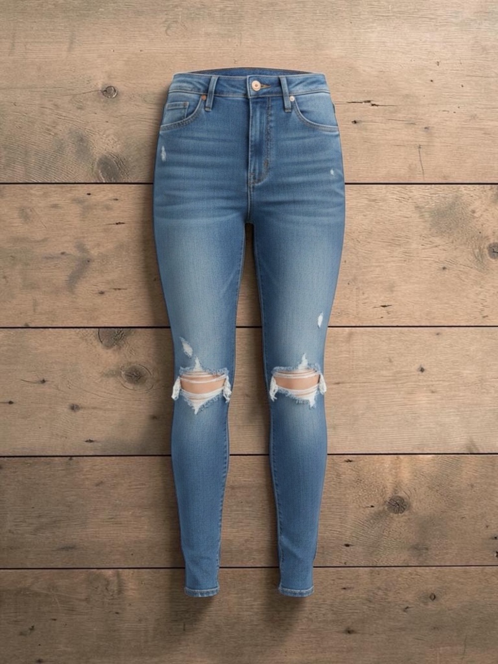 Universal Thread Light Blue Ripped High-Rise Skinny Jeans